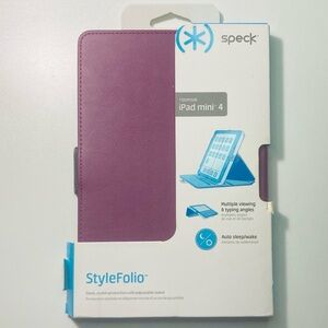 Speck StyleFolio iPad Mini 4 Case IN BOX Purple and Gray